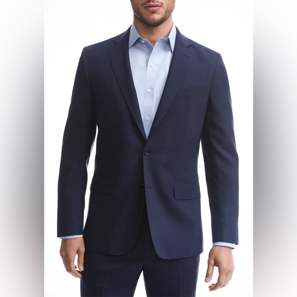 Brooks Brothers Men's Explorer Regent Fit Wool Blue  Size 46R